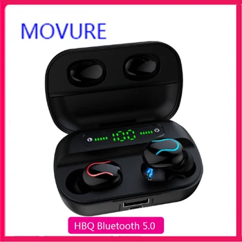 

Wireless Bluetooth Headset Q82 TWS Bluetooth 5.0 Earphones with LED Digital Display Charging Compartment Travel Headset