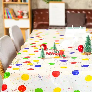 

D&Z Festival Balloon Disposable Tablecloth 1pc Waterproof Party Decor High Quality Oilproof Supplies