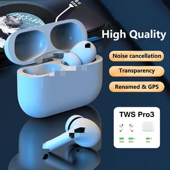 

Airpodering Air Pro 3 TWS Earphone Bluetooth 5.0 GPS location Wireless Earbuds With Samrt Sensor Touch PK I90000 Pro i12 Tws Max