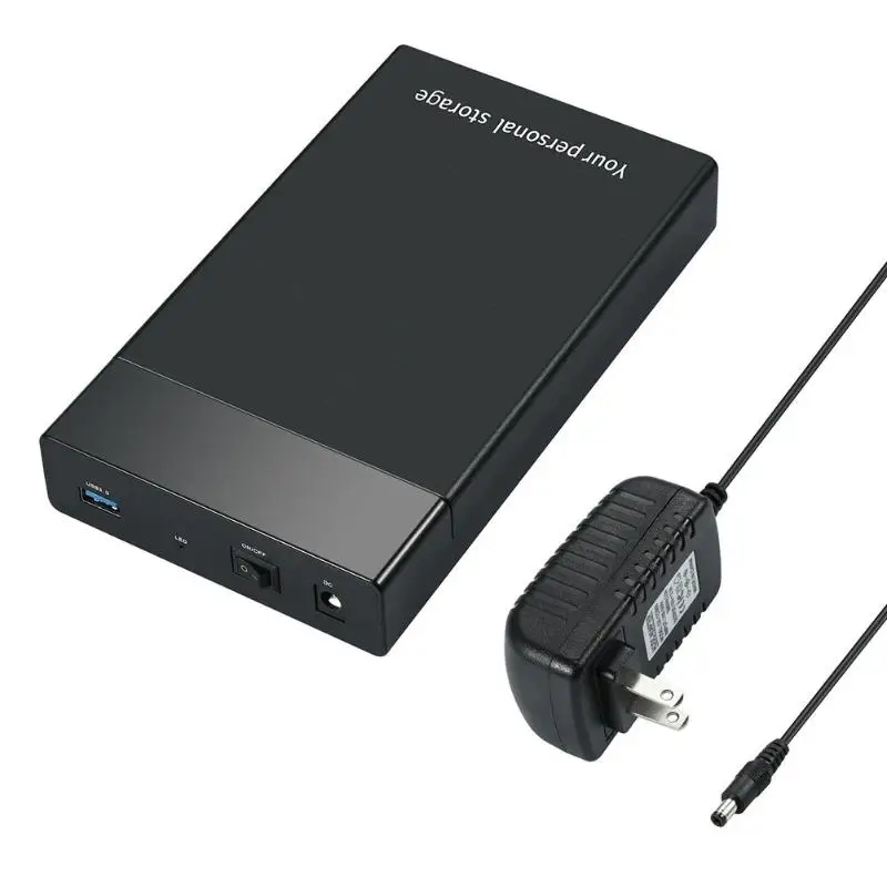 Черный Высокоскоростной чехол для HDD USB 3,0 на SATA III 6 Гбит/с внешний жесткий диск Корпус для HDD 2,5 3," USB3.0 HD SSD чехол для жесткого диска - Цвет: Черный