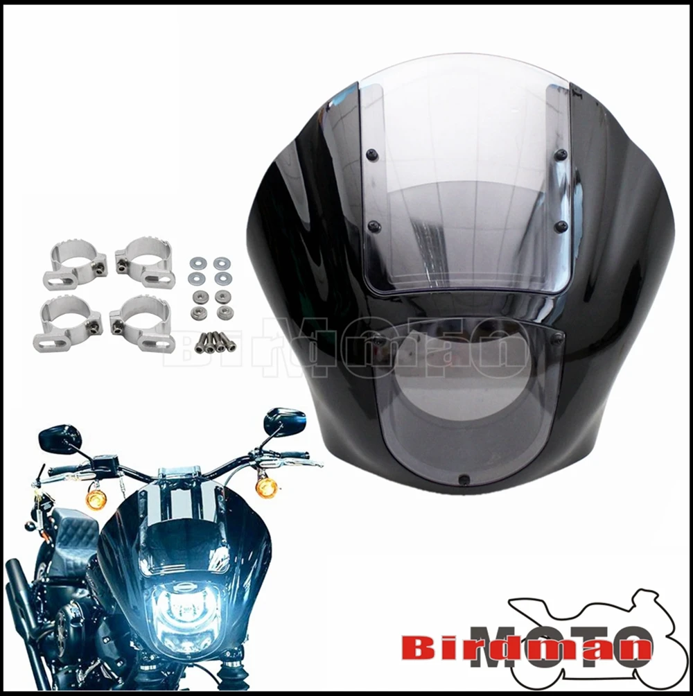 Прозрачные Обтекатели на лобовое стекло крышка фары для Harley XL Dyna Sportster FXR Iron 883 XL883N