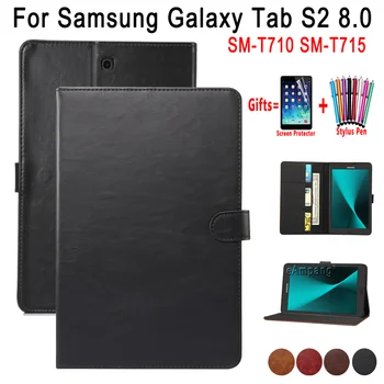 

Case for Samsung Galaxy Tab S2 8.0 T710 T715 Premium Leather Smart Auto Sleep Wake Cover Tablet Shockproof Flip Shell