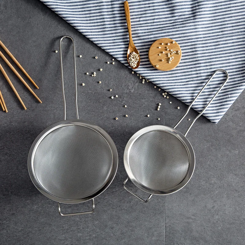 Кухонная ложка из нержавеющей стали мелкая сетка дуршлаг бытовой фильтр для