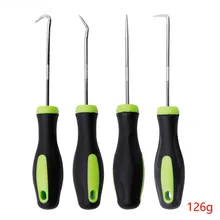 

4Pcs Portable Car Oil Seal Pullers Gasket O-Ring Rubber Seal Remover Pick Set Multipurpose Crochet And Washer Set Car Tool