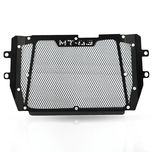 For Yamaha MT-03 MT03 MT 03 2015 2016 2017 2018 2019 2020 2021 Motorcycle Aluminum Radiator Grille Grill Guard Cover Protector Black-MT-03