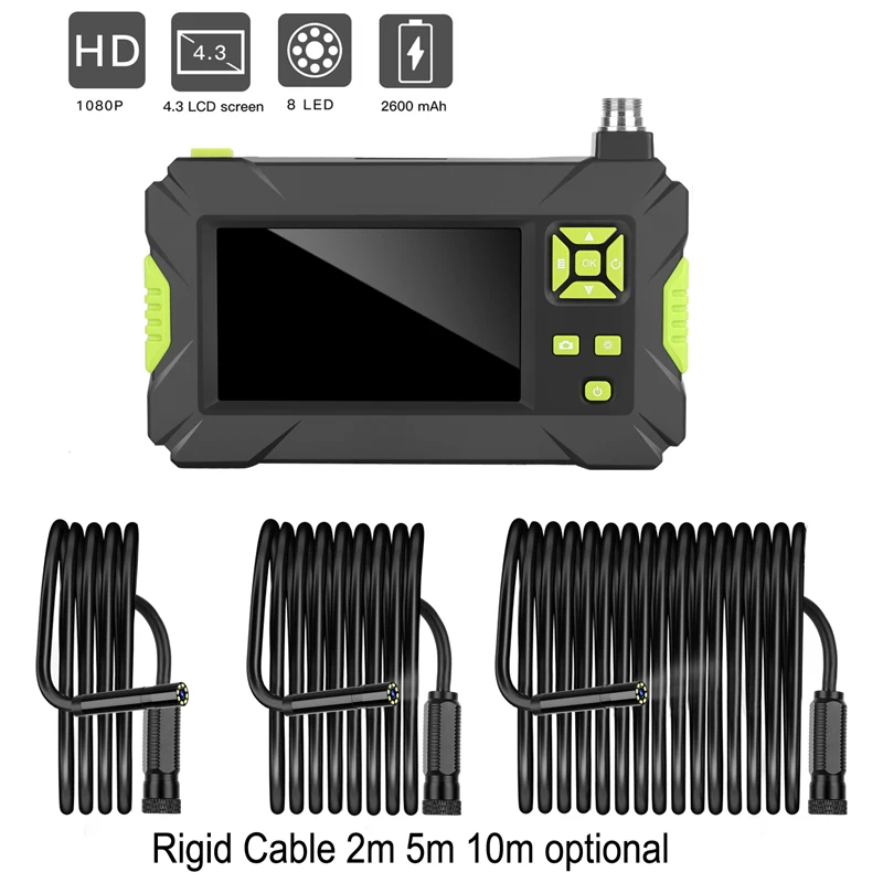 1080P Digital Industrial Endoscope Borescope Videoscope CMOS Sensor 2m 5m 10m Hard-wired Inspection Camera Handheld Endoscope