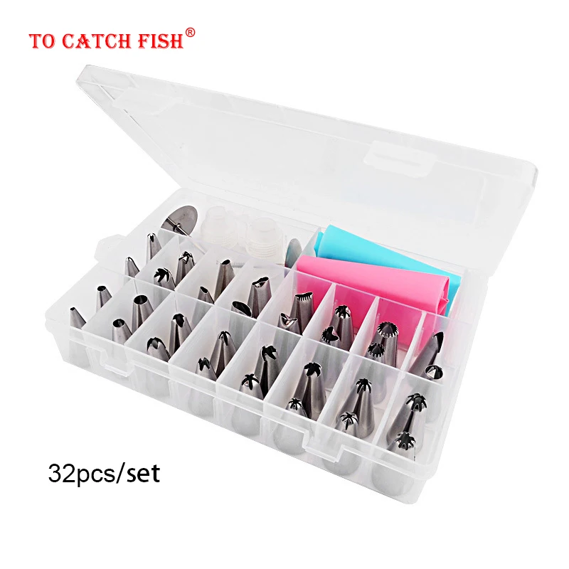 32 шт./компл. украшения для десертов силиконовый кондитерский мешок глазировки