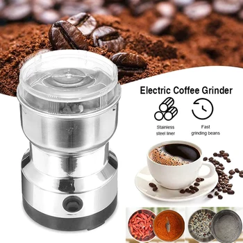 

Electric Spices Nuts Coffee Bean Mills Cutter Grinder with Stainless Steel for Home Kitchen TP899