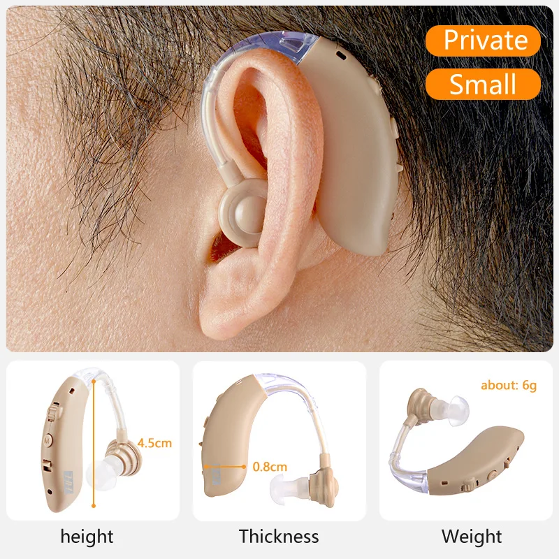 Hearing Aids Sound Amplifier Rechargeable Mini Digital Invisible for Aged hearing aids