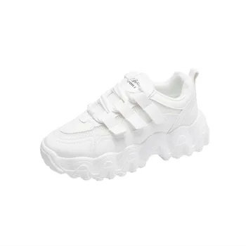 

New in 2020 Comfortable Sponge Cake Bottom 6CM Increase Mesh Rubber Sole Woman's Casual Motion Shoes Factory Direct Sales