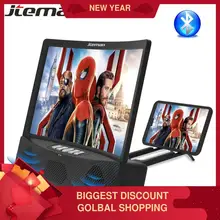 Amplificador de pantalla universal para teléfono móvil, amplificador para vídeos, 3D, soporte para pantalla amplificadora, soporte de escritorio para teléfono