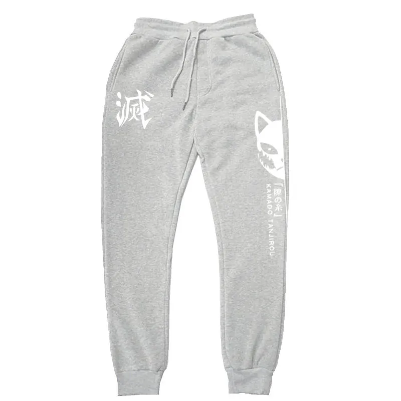 khaki uniform pants Anime Demon Slayer Print Sweatpants Kimetsu No Yaiba Harajuku Sportswear Men Women Fashion Jogging Pants Trousers Jogger Bottoms black casual pants Casual Pants