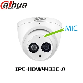 

Dahua 4MP POE IP Camera H.265 multi-language IPC-HDW4433C-A Camera NightVision Eyeball Dome Camera IR 50M WDR Built-in MiC