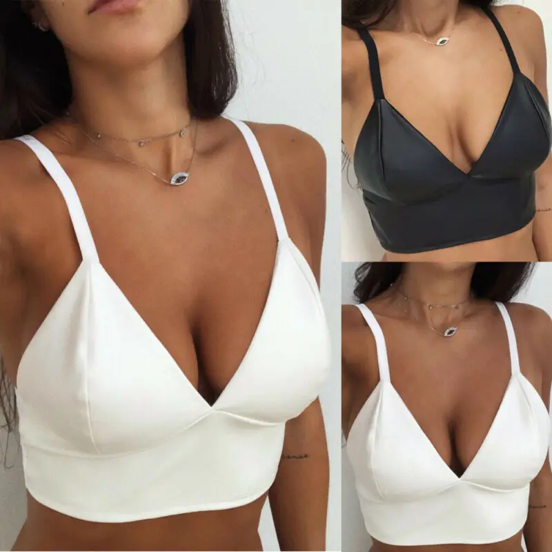 v neck bralette top