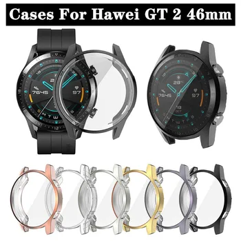 

Watch Case For Huawei Watch GT 2 46mm Case Soft Silicone TPU Protective watch Cover Protector sleeve Frame For Huawei GT 2 46mm