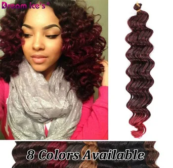 

Dream.Ice's Hair Crochet Hair Crochet Braid Deep Twist Hair Premium Deep Wave Synthetic Hair Extension 18 inch 80g Braiding Bulk