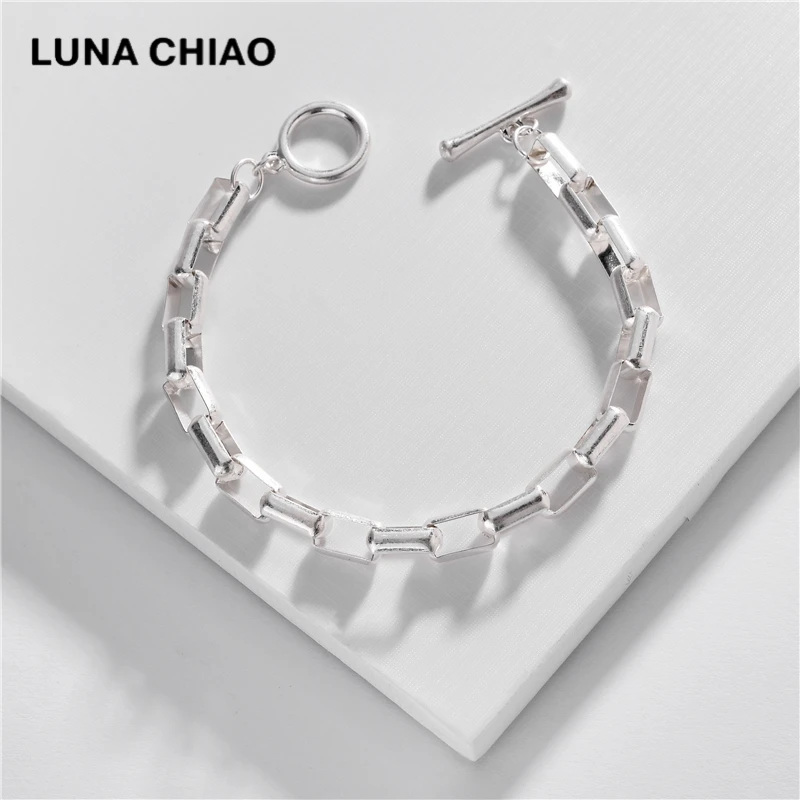 Женские браслеты-цепочки LUNA CHIAO золотистые/серебристые металлические браслеты