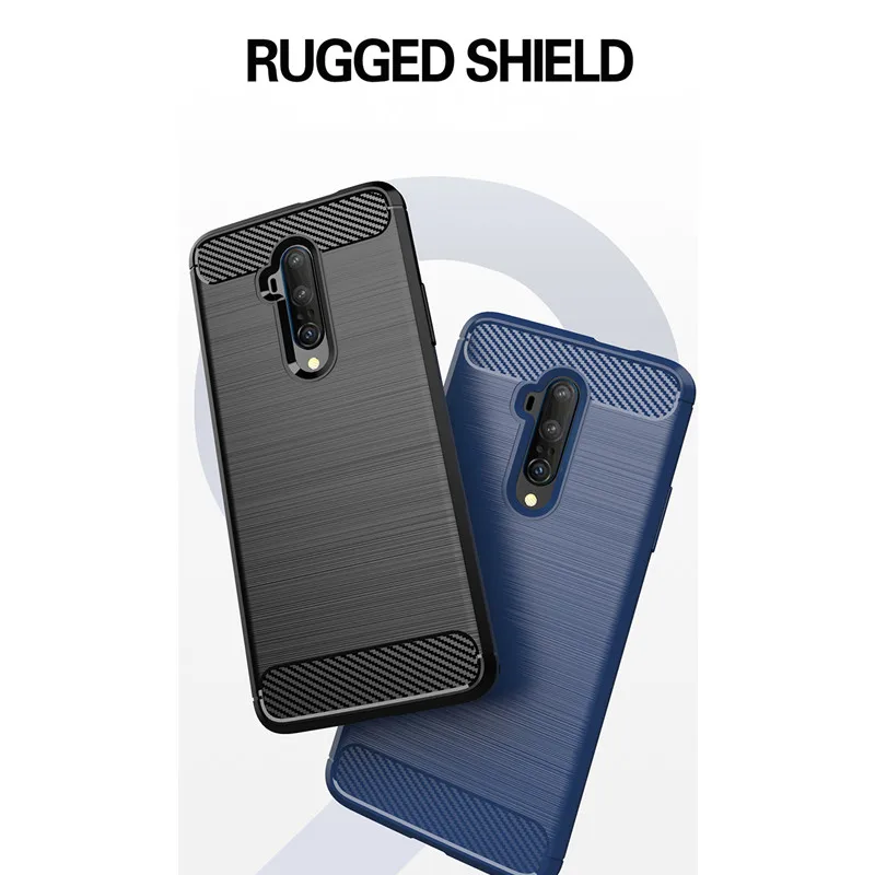 10pcs/lot Brushed Carbon Fiber Soft Bumper Back Cover Case For Oneplus 5 5T 6 6T For One Plus 7 7T Pro