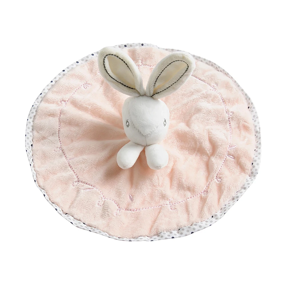 Белый бархат кролик Успокаивающая кукла супер мягкий ребенок сплошной цвет успокаивающее полотенце можно получить доступ детские одеяла для использования ребенка