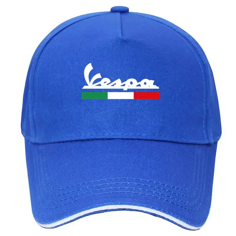 Кепка Vespa бейсбольная кепка бейсболка шапка подшлемник хип хоп Кепка с регулировкой размера головные уборы для мужчин и женщин шляпа - Цвет: Синий