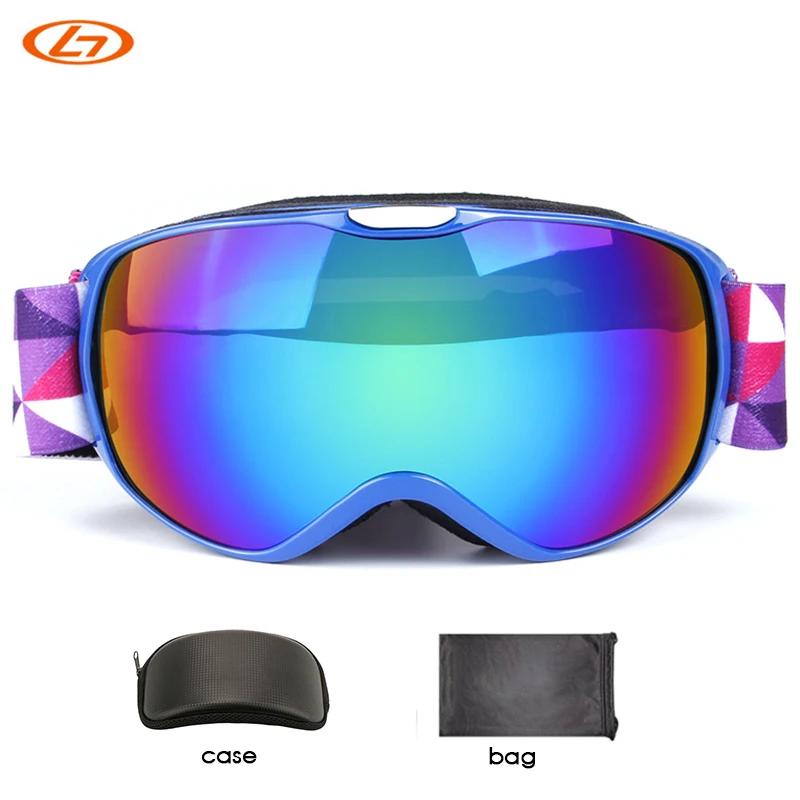 Kids Ski Goggles with Case Bag Small Size for Children Skating