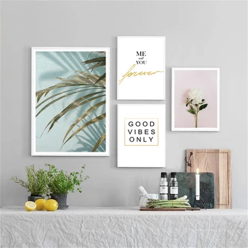 

Nordic Botany Modern Minimalism Canvas Painting Poster Paintings For Living Room Wall Laminas Decorativas