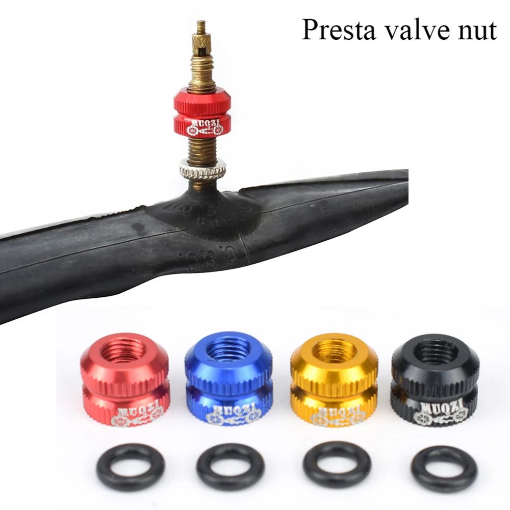 12*8.5mm 2* Mountain Road Bicycle Valve Vacuum Tire Nozzle Nuts Ultra-light New 