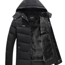 Мужские зимние пуховики и пальто, новые повседневные куртки с капюшоном, теплые флисовые пуховики, мужские модные толстые пальто, XL-4XL