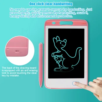 

6.5in Kid Graphics Tablet Electronics Drawing Handwriting Tablet Erasable Smart LCD Drawing Board FJ88