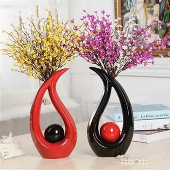 

Abstraction Water Droplets Ceramic Flowers Vases Creative Home Arrange Flowers Decoration Accessories Crafts X3288
