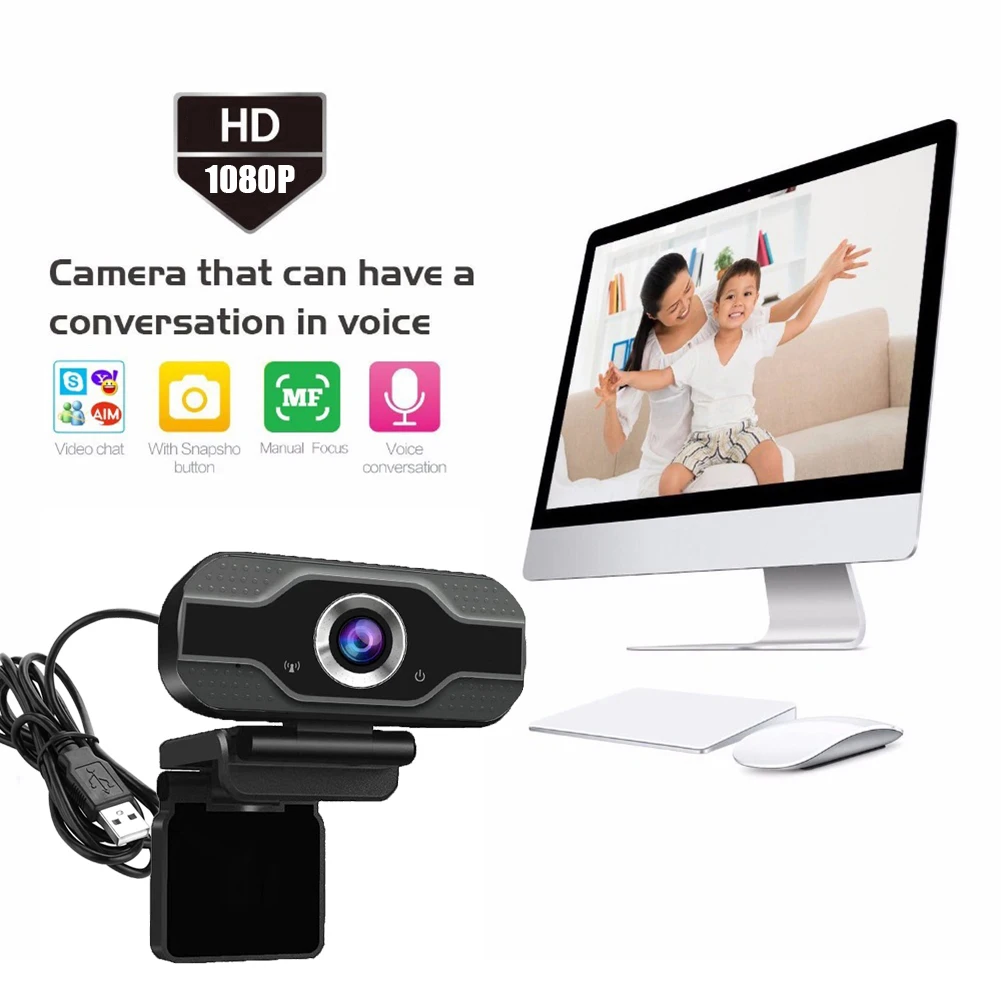 

Webcam Autofocus Web Camera 2 Megapixel 1080 Video Call Computer Peripheral Camera HD Webcams Desktop For Video Calling