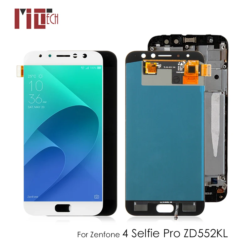 5,5 ''ЖК-дисплей для ASUS ZenFone 4 Selfie Pro ZD552KL сенсорный экран дигитайзер стекло в сборе с рамкой черный белый