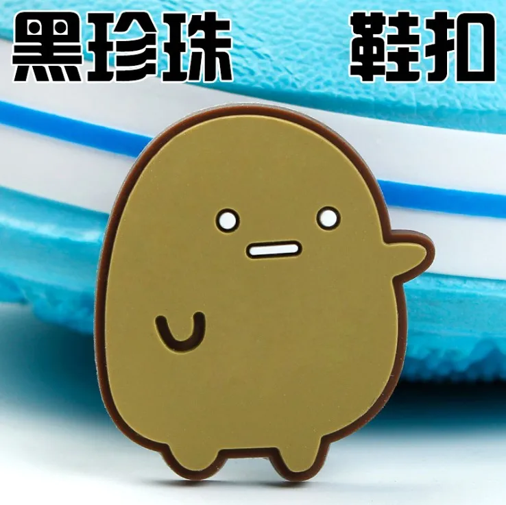 11 Япония Sumikkogurashi обувь цветок крест ПВХ пляжная обувь аксессуары отверстие обувь Пряжка JIbiz подарок для детей - Цвет: 11