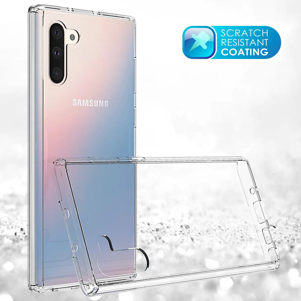 

HD Transparent Clear Hard Acrylic Case for Samsung Galaxy Note 10+ Pro Note10 Plus 8 9 S8 S9 S10 Plus S10e Anti-scratch Cover