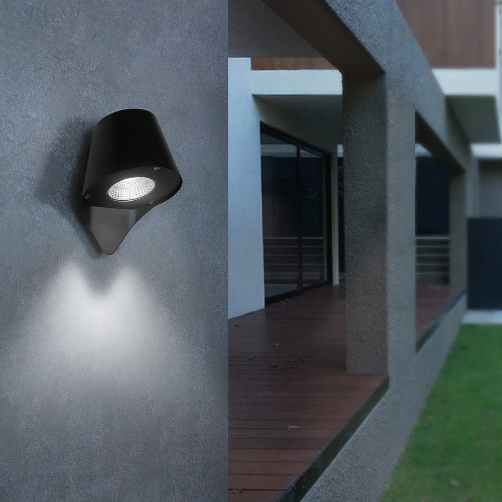 New Nodern Black Led Outdoor Wall Light Sconce Ip65 Waterproof Garden Wall Lights Lamp Lighting Oreab 5W COB Aluminum Material New Nodern Black Led Outdoor Wall Light Sconce Ip65 Waterproof Garden Wall Lights Lamp Lighting Oreab 5W COB Aluminum Material