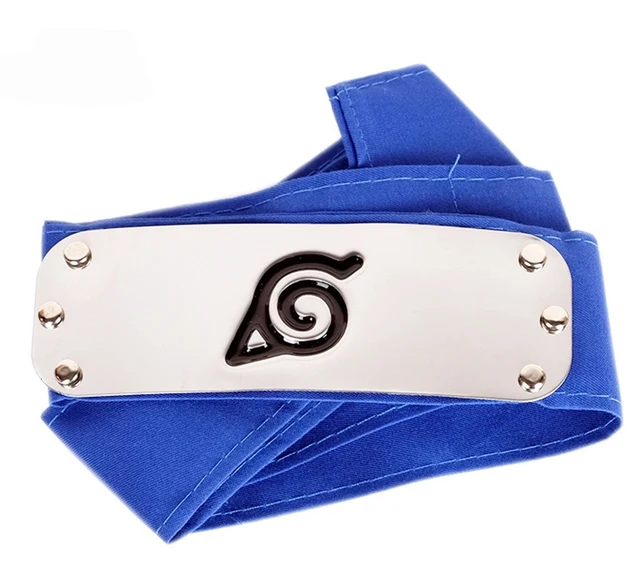 Anime Akatsuki Kakashi Uchiha Sasuke Headband Logo Cosplay Costume Accessories 03 blue