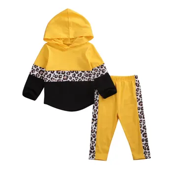 

0-24M Casual Toddler Newborn Baby Girls Clothing Set Infant Long Sleeve Hooded Tops + Pants Outfits Baby Costumes