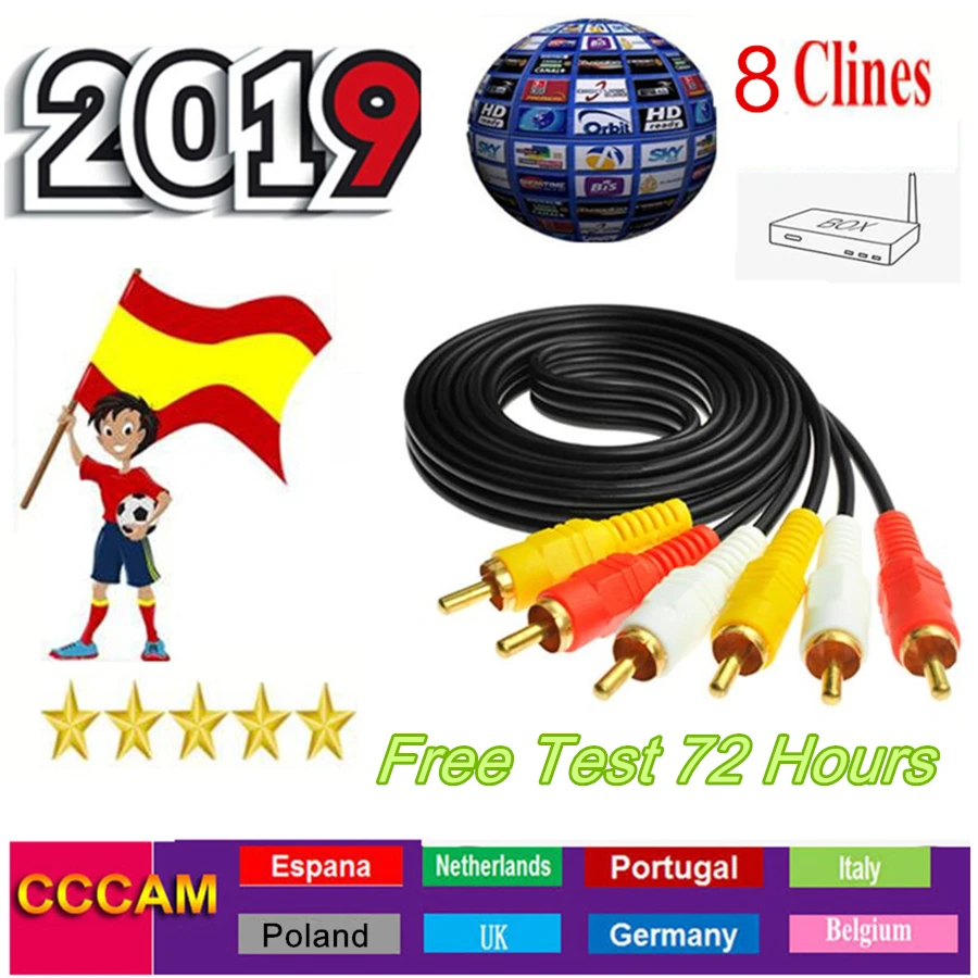 8 Lineas Ccam Poland Cccam Portugal for Spain Germany Receptor Satelite Cccam 4k Enigma2 Satellite Receiver Cccams Oscam Cline