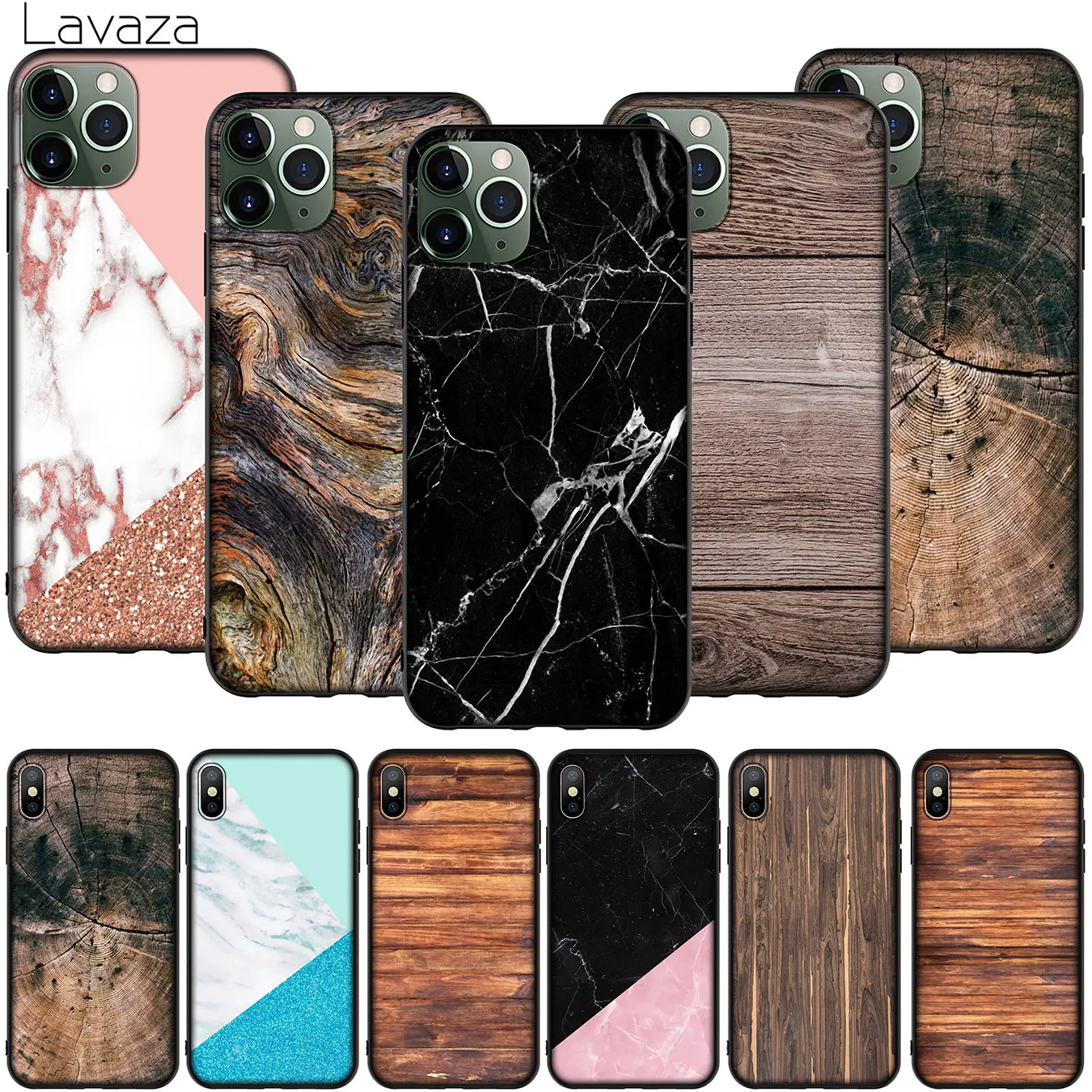 Pattern Wood Textures Soft Silicone Phone Case for iPhone 11 Pro XR X XS Max 10 7 8 6 6S 5 5S SE Cover |
