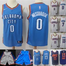 А+++ качественные мужские шорты для взрослых#0 Рассел Уэстбрук 7 Рассел Уэстбрук 13 Пол Джордж Джерси Oklahoma City