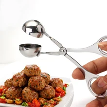 

Kitchen Convenient Meatball Maker Stainless Steel Stuffed Meatball Clip DIY Fish Meat Rice Ball Maker Meatball Mold Tools