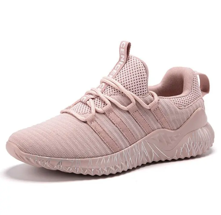 Pink A Новинка года; повседневные сетчатые дышащие кроссовки; Chaussure Femme; спортивная обувь на платформе для женщин; zapatos mujer; большие размеры - Цвет: Pink A