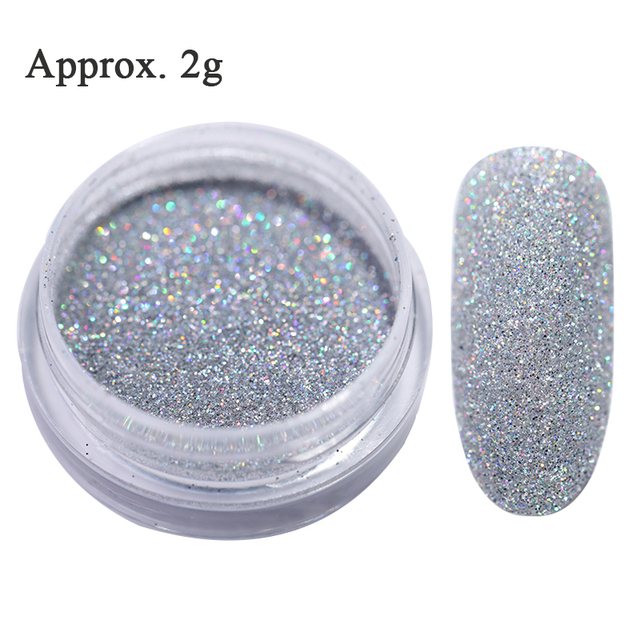 Nail Powder Glitter Sugar Sparkling Dust Hair Wool Pigment Shinning Nail Art Decoration Tips Gradient Crhome