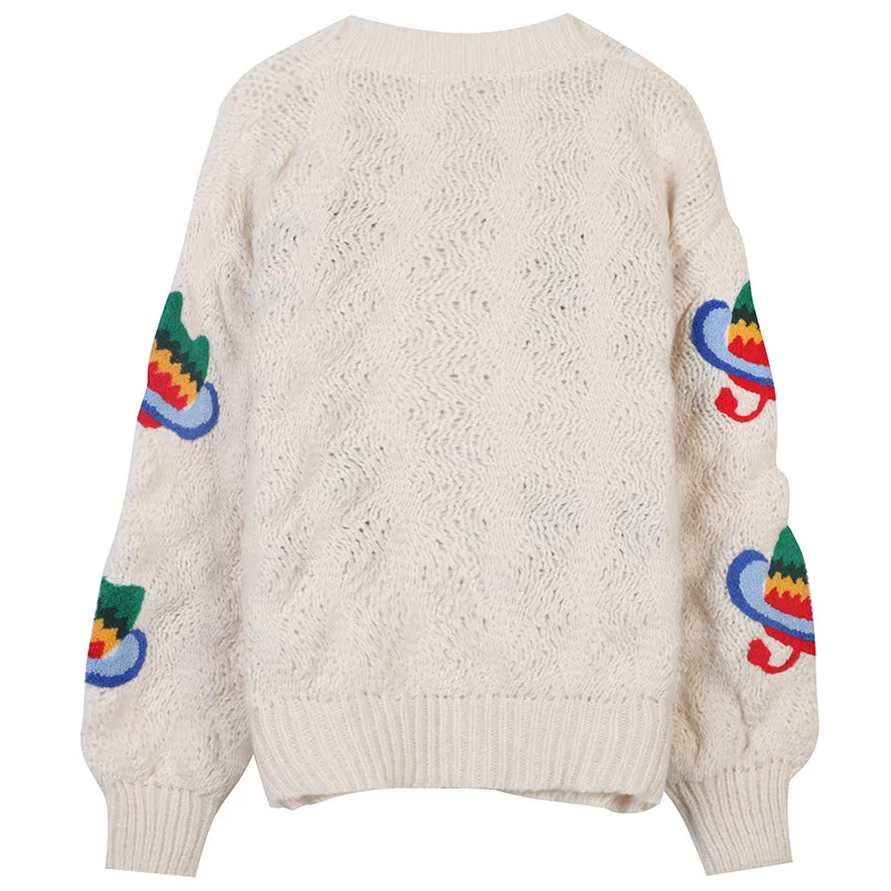 Loose Knitted Sweater Cardigan Jacket 