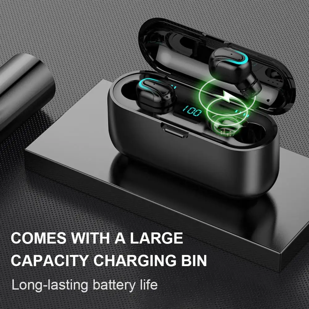 Мини Q32 TWS Bluetooth 5,0 наушники беспроводные наушники бинауральный спортивный наушник с зарядным устройством гарнитура для Iphone Android