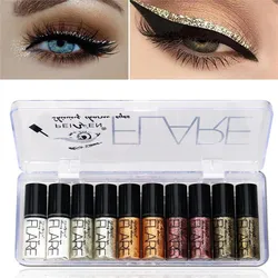 Eyeshadow Kit Diamond Shining Eye Flash Liquid Eyeliner Easy To Color Quick-Drying Lines Smooth and Bright Wholesale Eye Makeup