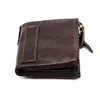 RETROGOO Genuine Crazy Horse Cowhide Leather Men Wallet Short Coin Purse Small Vintage Wallets Card Holder Female Clutch Cartera 3