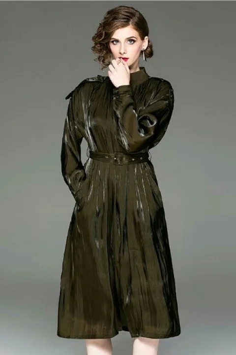 

Autumn 2019 Long Sleeve Light Shirt Dress 190905T01