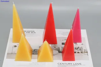 

Pyramid Square Pointed Cone Plastic Candle Mold Round Triangle Pointed Candle Mould Send Free Candle Wick Candele Making