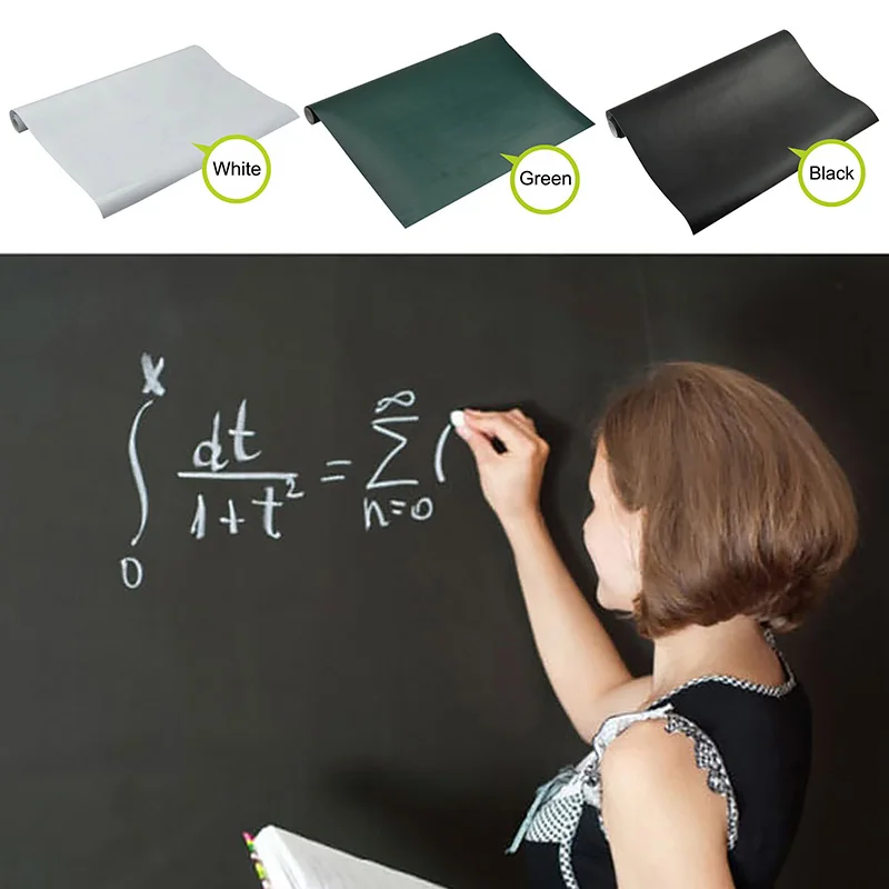 45×100cm Chalk Board Blackboard Vinyl Kids Art Drawing Wall Stickers Removable 